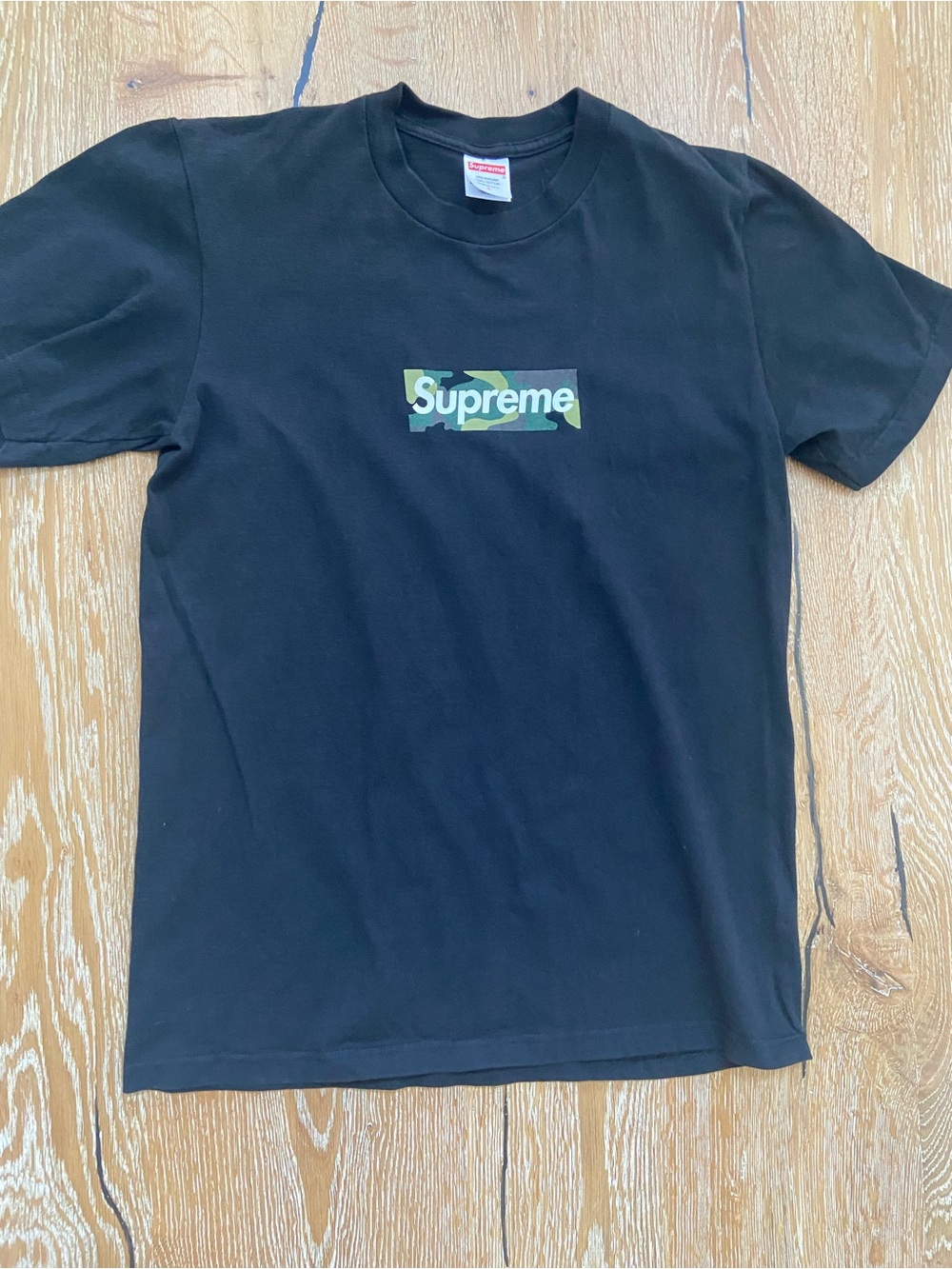 Supreme Black Camo Box Logo T-Shirt
